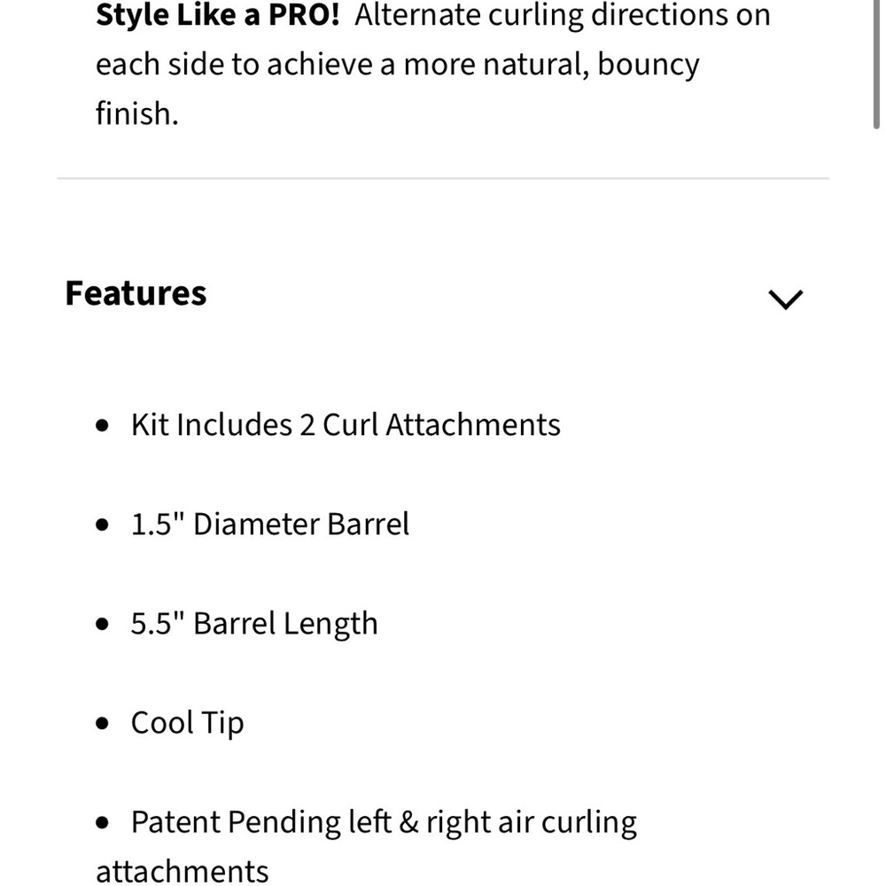 BaBylissPRO Nano Titanium Air Curling Attachments for Style/Switch - Picture 3 of 3